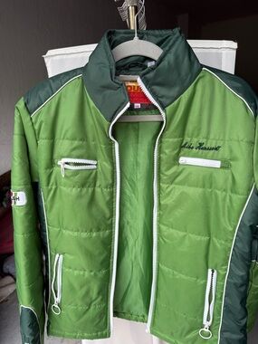 Unbranded Men's Green Quilted Puffer Jacket
